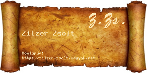 Zilzer Zsolt névjegykártya